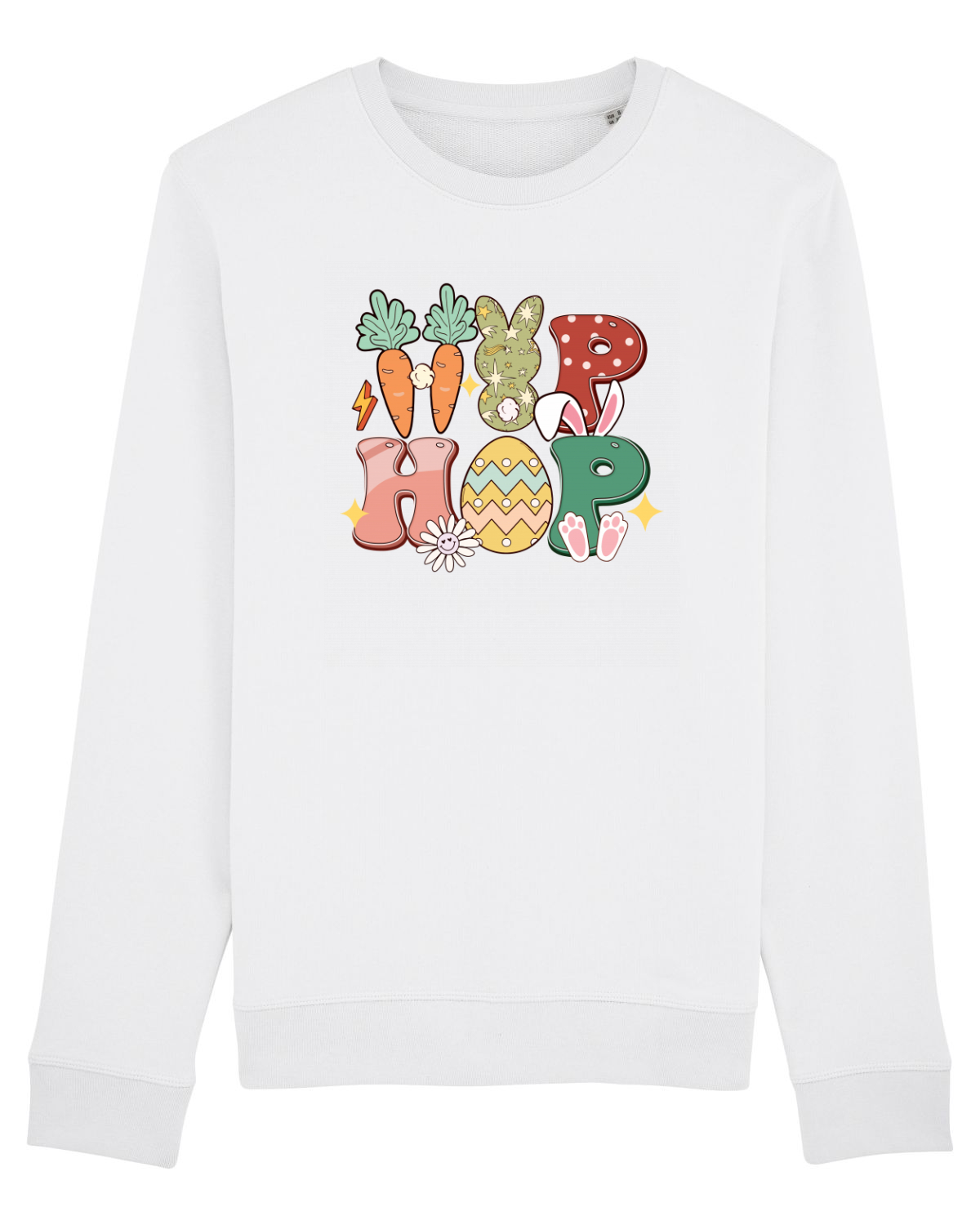 Bluză mânecă lungă Unisex Rise White