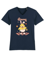 de Paște - Groovy easter chick Tricou mânecă scurtă guler V Bărbat Presenter
