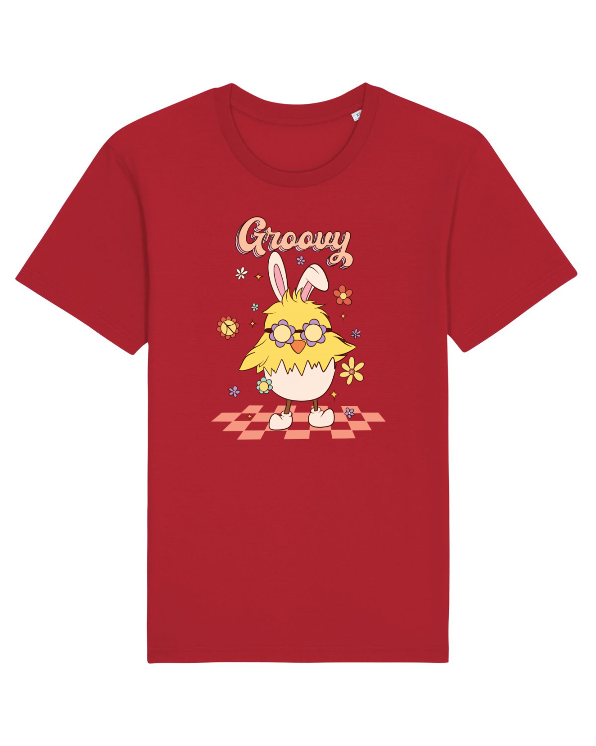 Tricou mânecă scurtă Unisex Rocker Red