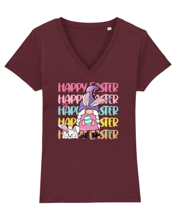 de Paște - Happy Easter bunny gnome Burgundy