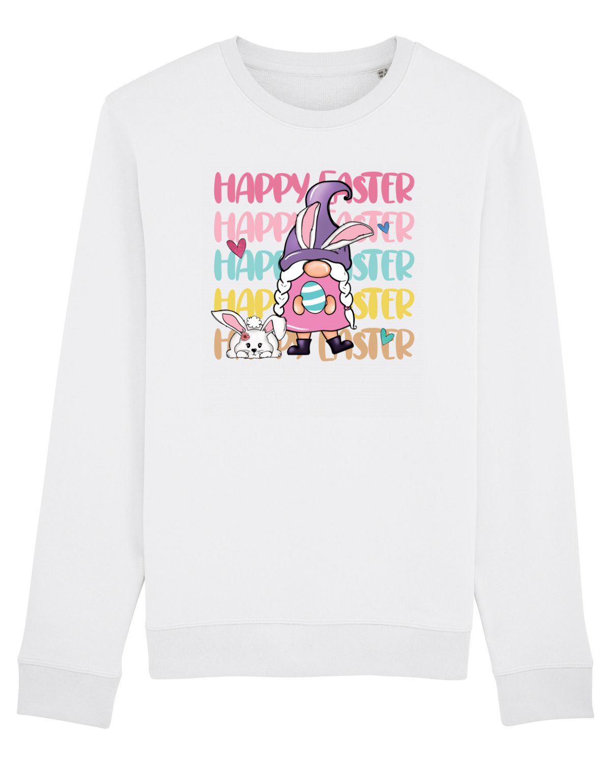 Bluză mânecă lungă Unisex Rise White
