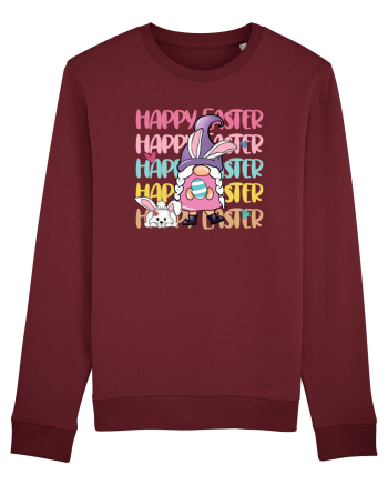 de Paște - Happy Easter bunny gnome Burgundy