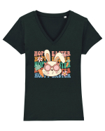 de Paște - Hoppy Easter Tricou mânecă scurtă guler V Damă Evoker