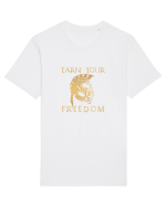 Freedom earn. Tricou mânecă scurtă Unisex Rocker