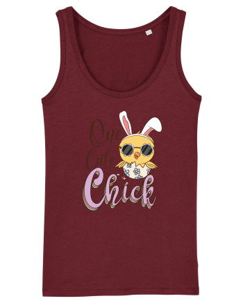 de Paște - One cute chick Burgundy