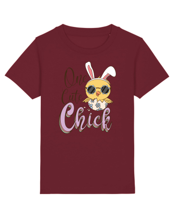 de Paște - One cute chick Burgundy