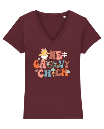 de Paște - One groovy chick Burgundy