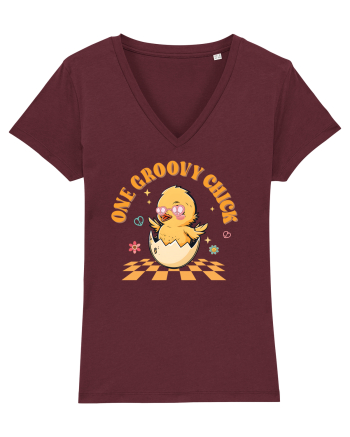 de Paște - One groovy chick v2 Burgundy