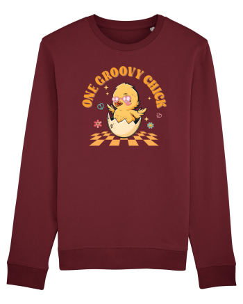 de Paște - One groovy chick v2 Burgundy
