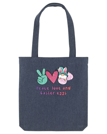 de Paște - Peace love and easter eggs Midnight Blue