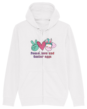 de Paște - Peace love and easter eggs White