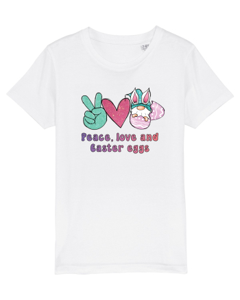 de Paște - Peace love and easter eggs White