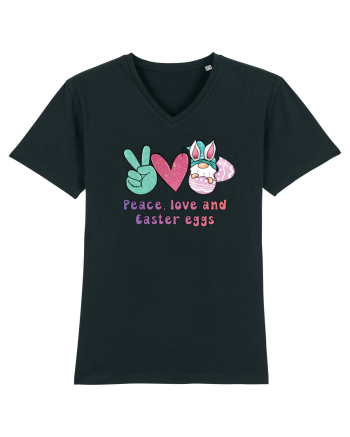 de Paște - Peace love and easter eggs Black