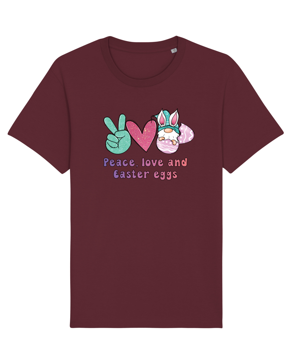 Tricou mânecă scurtă Unisex Rocker Burgundy