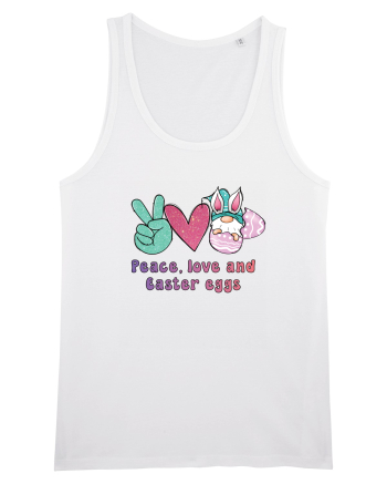 de Paște - Peace love and easter eggs White