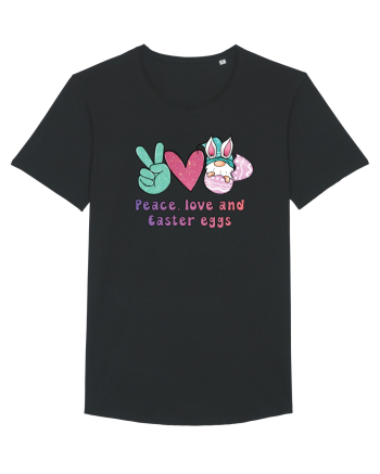 de Paște - Peace love and easter eggs Black