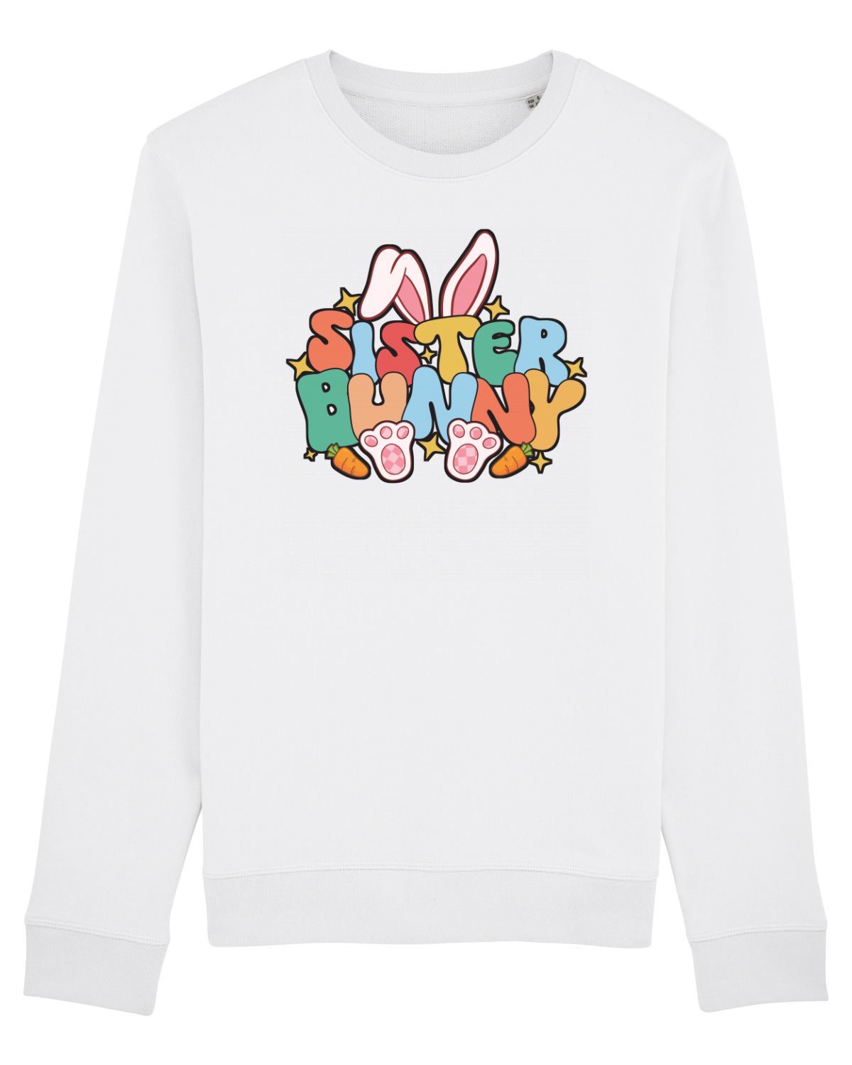 Bluză mânecă lungă Unisex Rise White