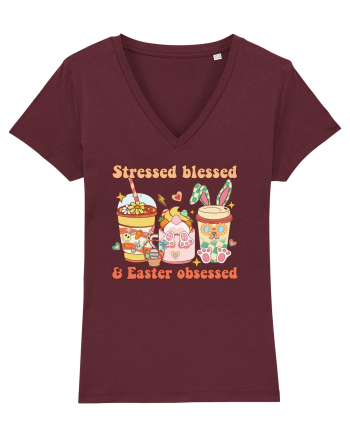 de Paște - Stressed blessed and easter obsessed Burgundy