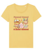de Paște - Stressed blessed and easter obsessed Tricou mânecă scurtă guler larg fitted Damă Expresser
