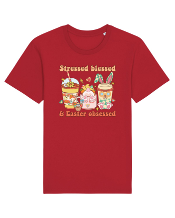 de Paște - Stressed blessed and easter obsessed Red