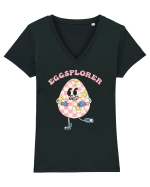 de Paște - Eggsplorer Tricou mânecă scurtă guler V Damă Evoker