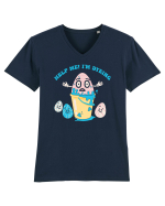 de Paște - Help me I am dyeing Tricou mânecă scurtă guler V Bărbat Presenter
