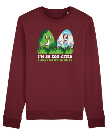 de Paște - I am so egg-cited Burgundy