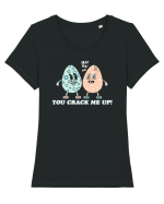 de Paște - You crack me up Tricou mânecă scurtă guler larg fitted Damă Expresser