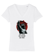 TRICOU ULTRAS - V2 Tricou mânecă scurtă guler V Damă Evoker
