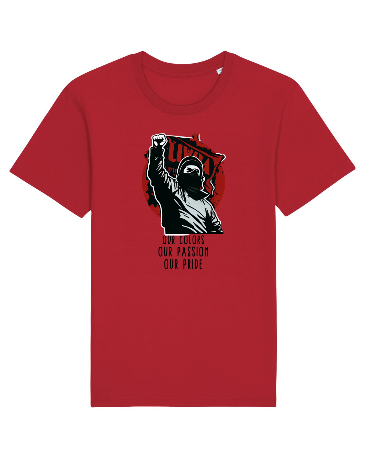 Tricou mânecă scurtă Unisex Rocker Red