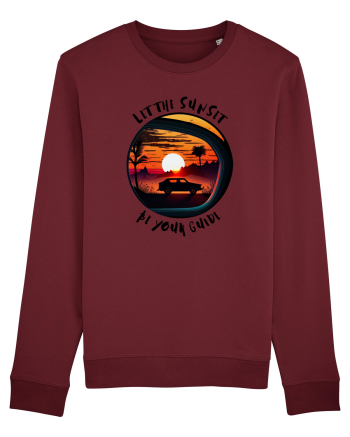 LET THE SUNSET BE YOUR GUIDE - V1 Burgundy