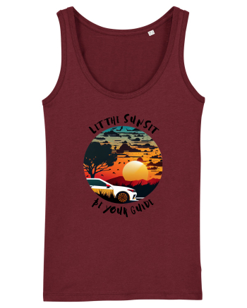 LET THE SUNSET BE YOUR GUIDE - V2 Burgundy