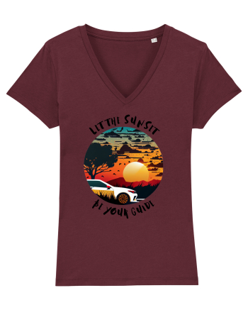 LET THE SUNSET BE YOUR GUIDE - V2 Burgundy