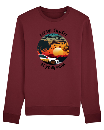 LET THE SUNSET BE YOUR GUIDE - V2 Burgundy
