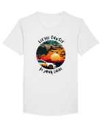 LET THE SUNSET BE YOUR GUIDE - V2 Tricou mânecă scurtă guler larg Bărbat Skater