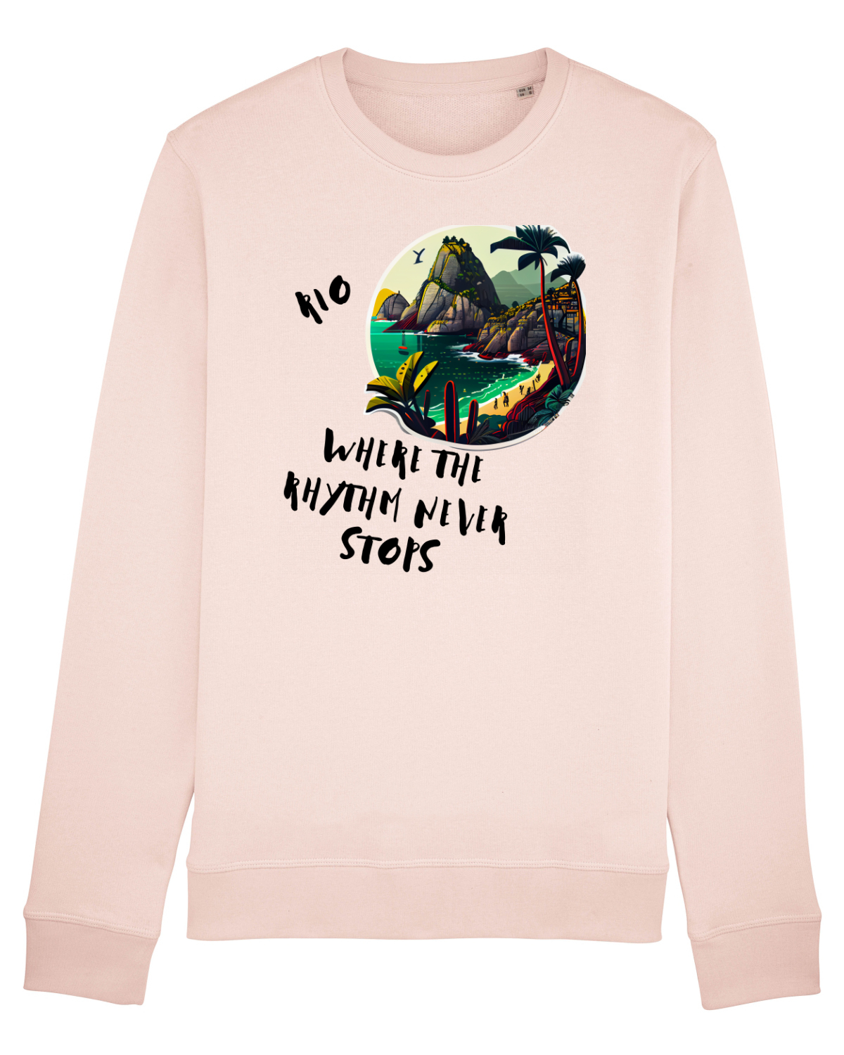 Bluză mânecă lungă Unisex Rise Candy Pink