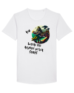 SUMMER VIBE - V9 Tricou mânecă scurtă guler larg Bărbat Skater