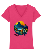 ALOHA - V1 Tricou mânecă scurtă guler V Damă Evoker