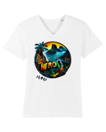 ALOHA - V2 Tricou mânecă scurtă guler V Bărbat Presenter