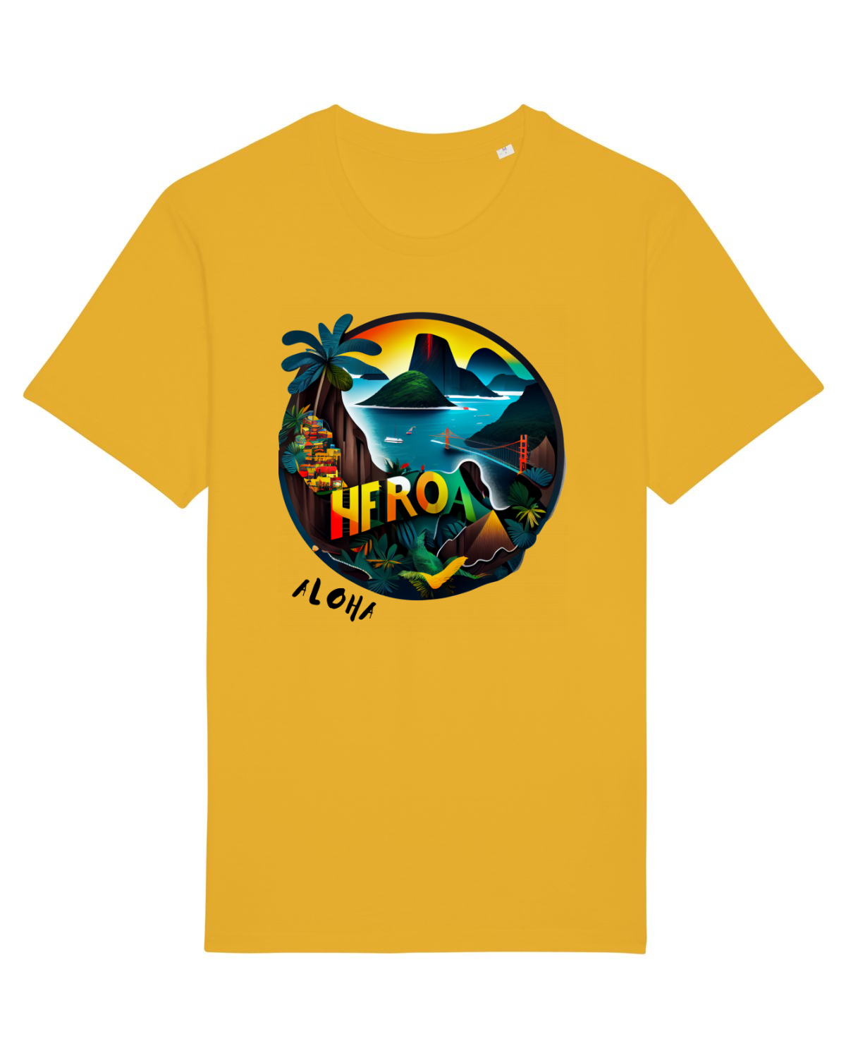 Tricou mânecă scurtă Unisex Rocker Spectra Yellow