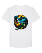 ALOHA - V2 Tricou mânecă scurtă guler larg Bărbat Skater