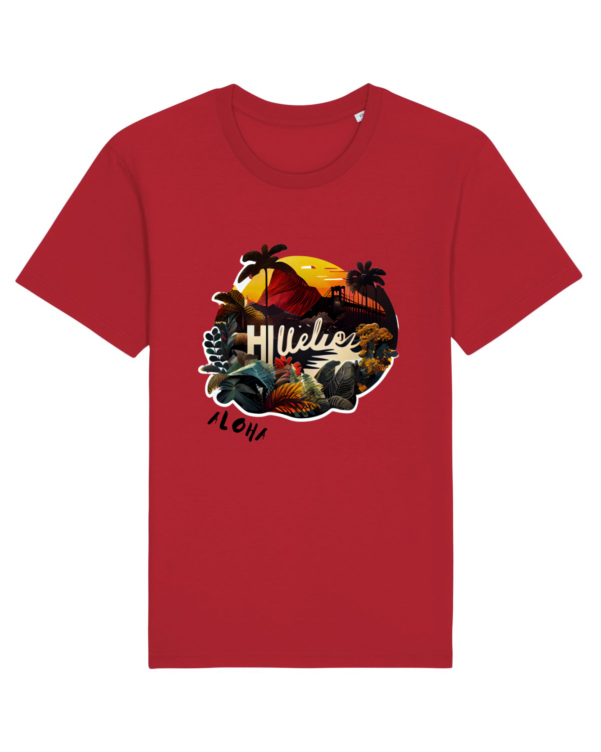 Tricou mânecă scurtă Unisex Rocker Red