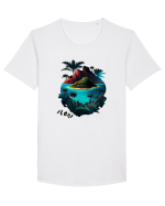 ALOHA - V4 Tricou mânecă scurtă guler larg Bărbat Skater