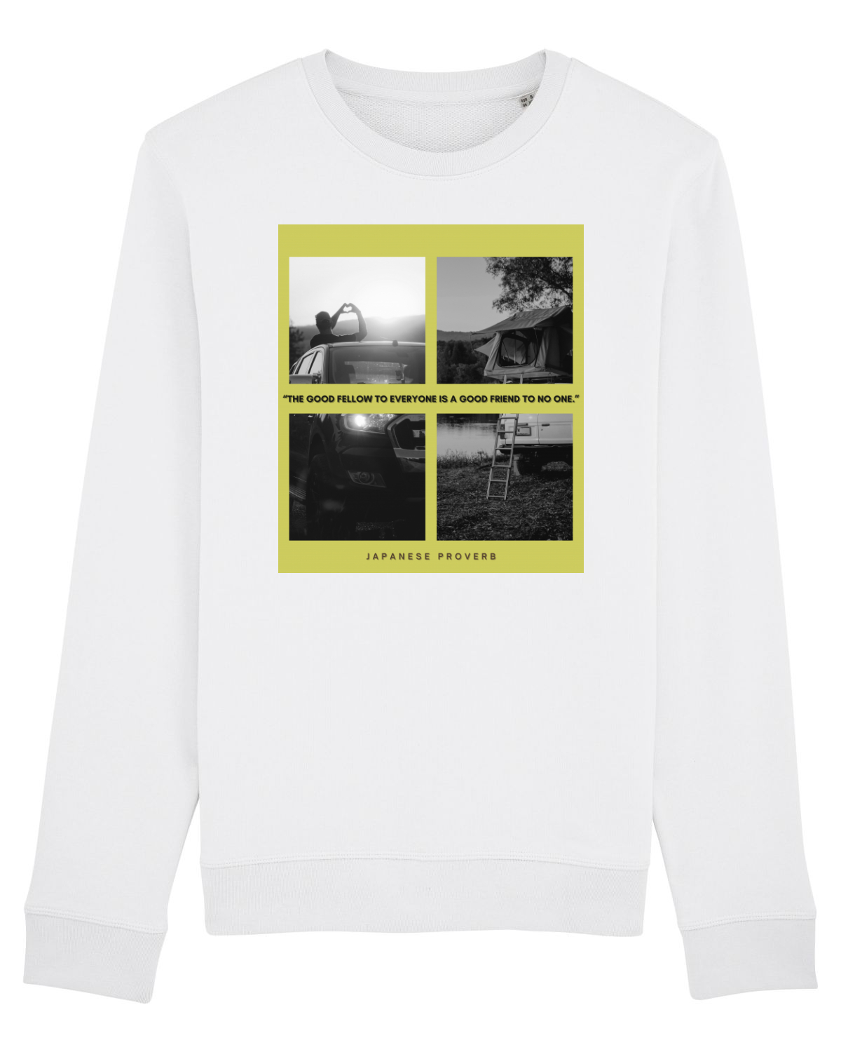 Bluză mânecă lungă Unisex Rise White