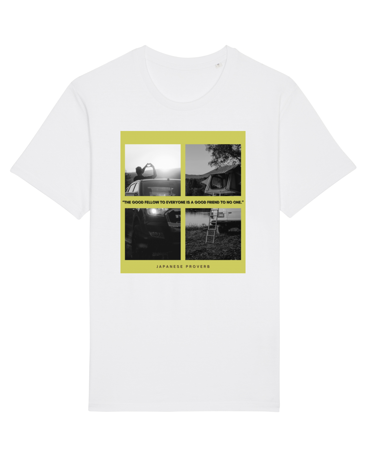 Tricou mânecă scurtă Unisex Rocker White
