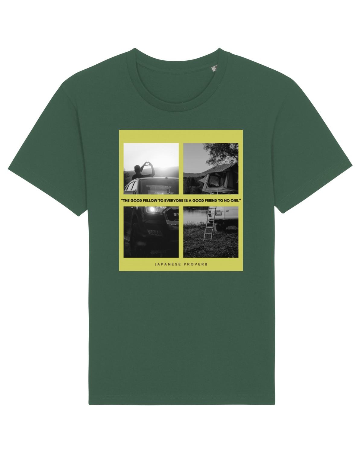 Tricou mânecă scurtă Unisex Rocker Bottle Green
