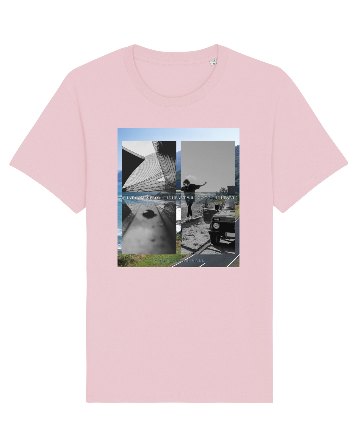 Tricou mânecă scurtă Unisex Rocker Cotton Pink
