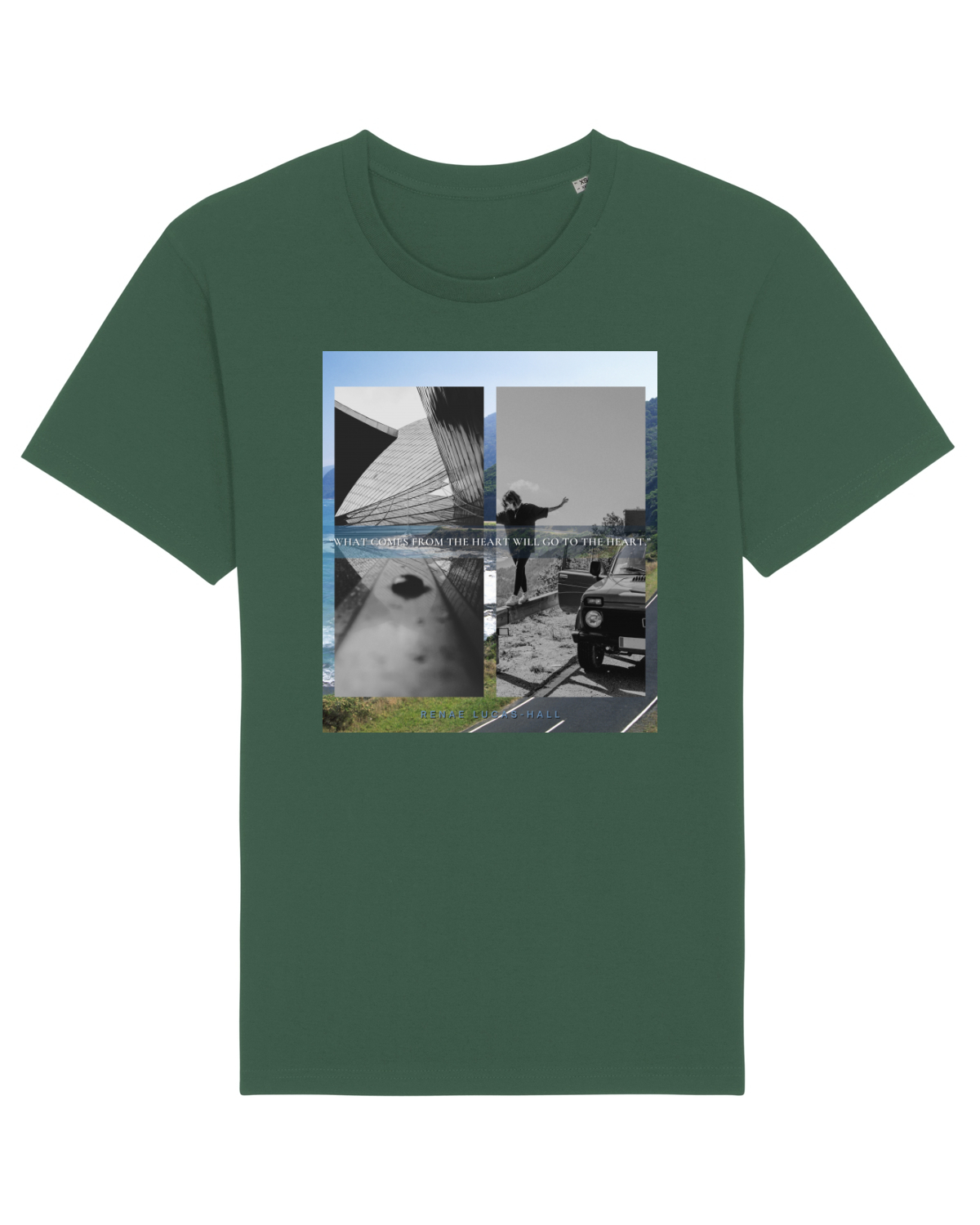 Tricou mânecă scurtă Unisex Rocker Bottle Green