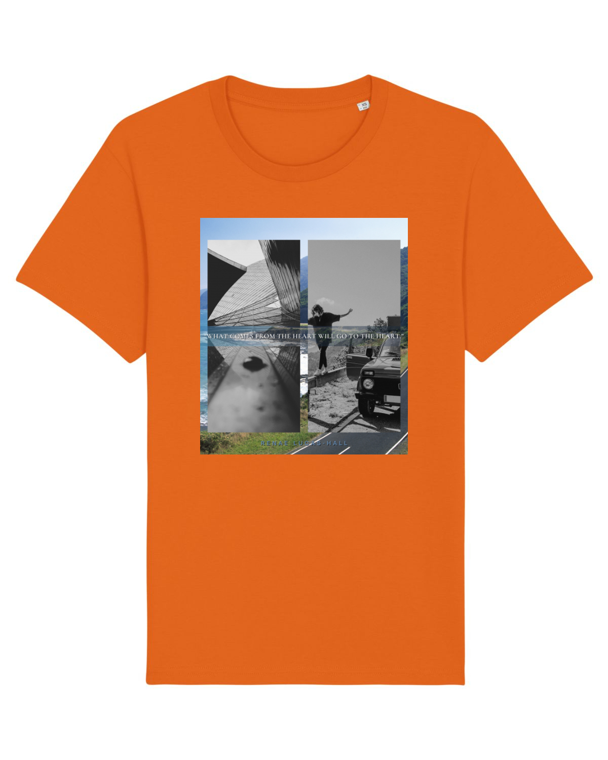Tricou mânecă scurtă Unisex Rocker Bright Orange