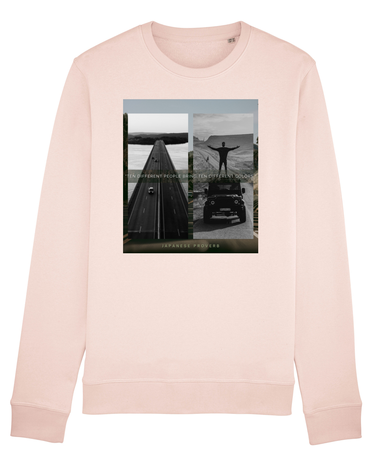 Bluză mânecă lungă Unisex Rise Candy Pink